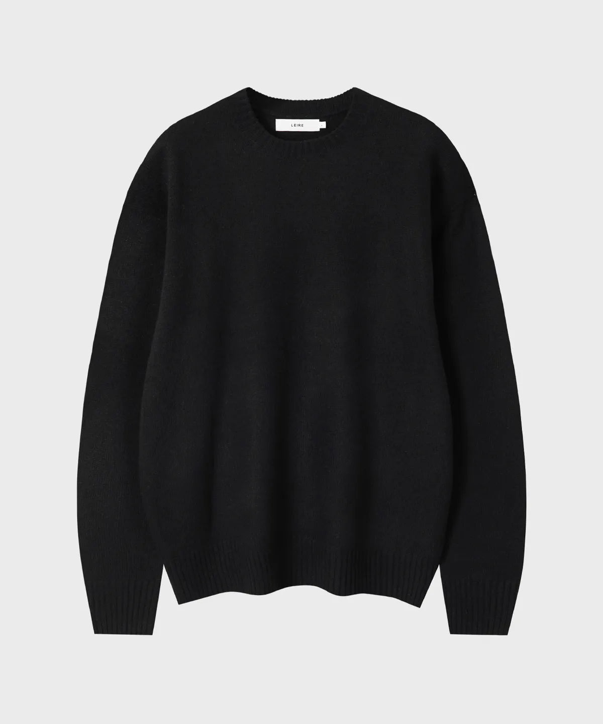 Essential Wool Crewneck Knit [Black]