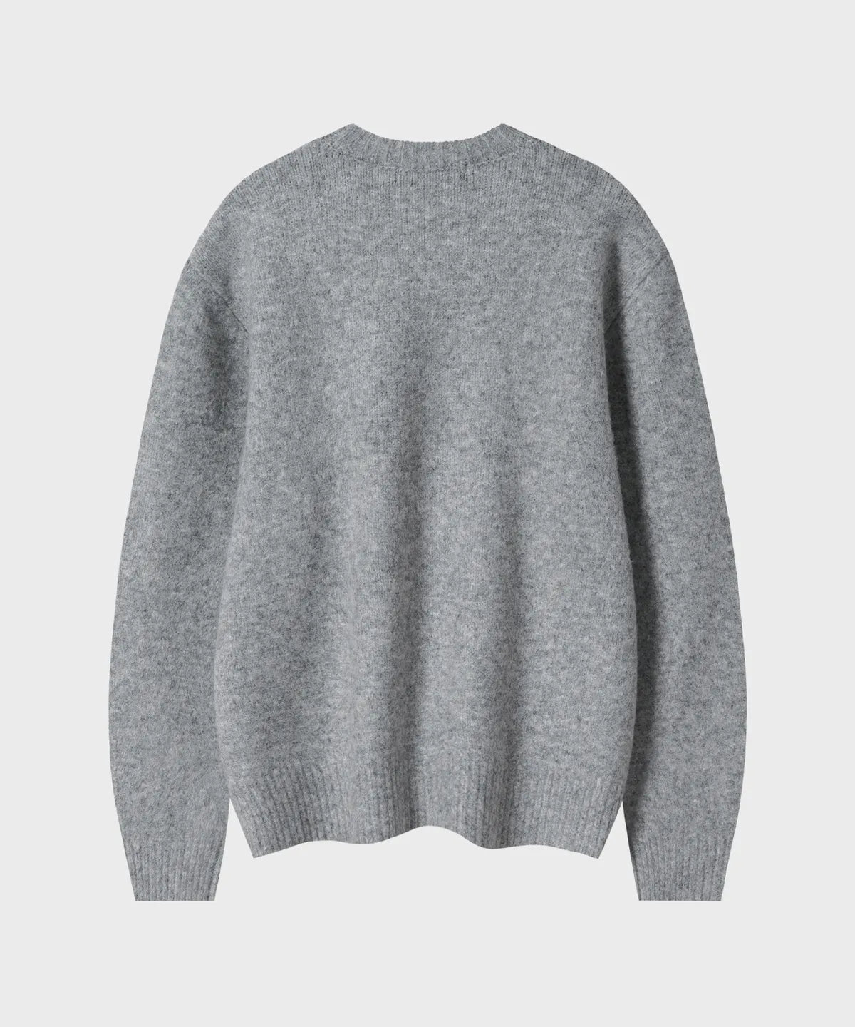 Wool Mohair Crewneck Knit [Light Gray]
