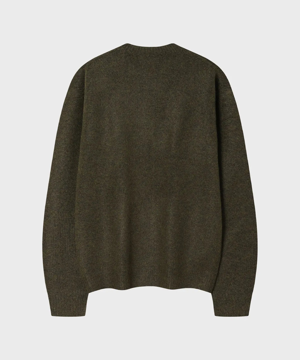 Mild Round Cardigan [Khaki]