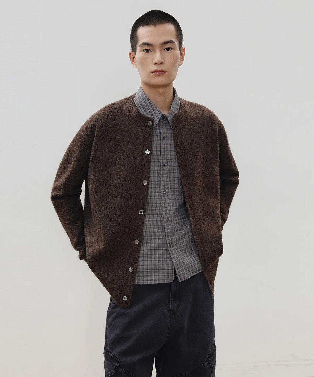 Mild Round Cardigan [Brown]
