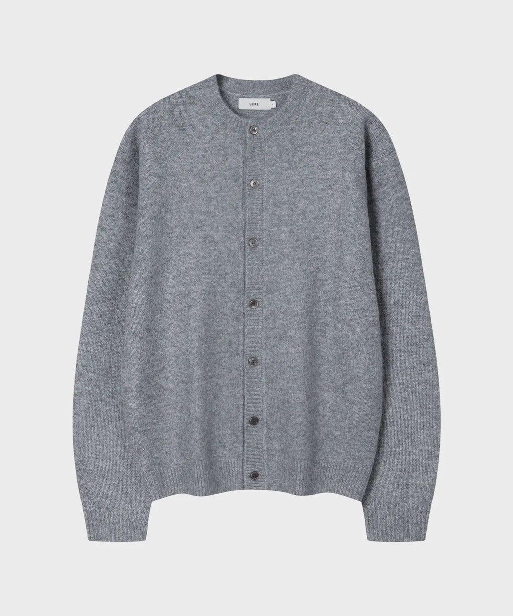 Minimal Wool Half-Neck Knit [Gray]