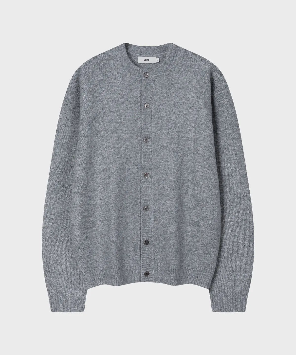 Minimal Wool Half-Neck Knit [Gray]