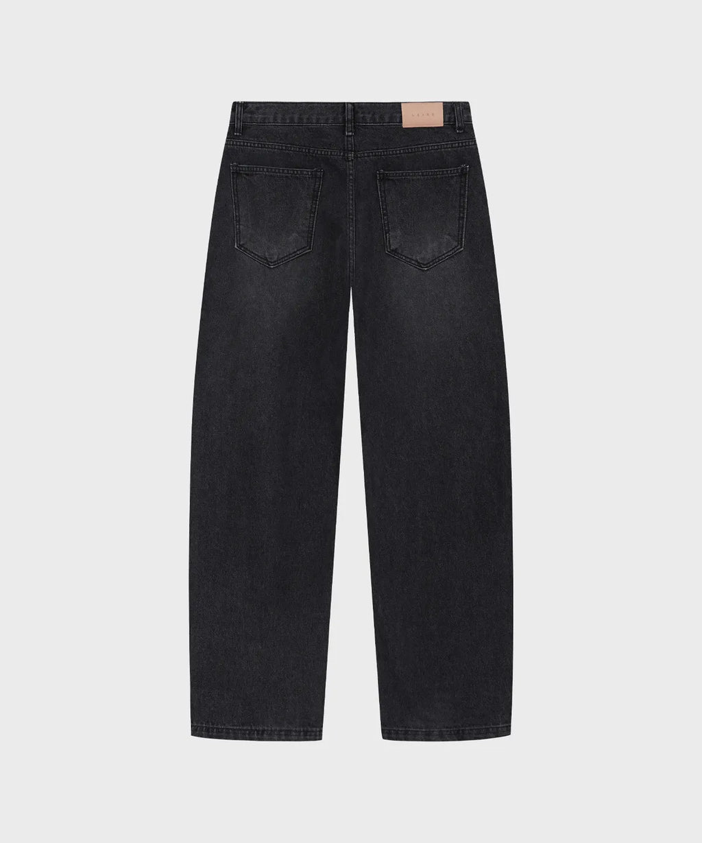 Everyday Curved Denim Pants [Mid Black]
