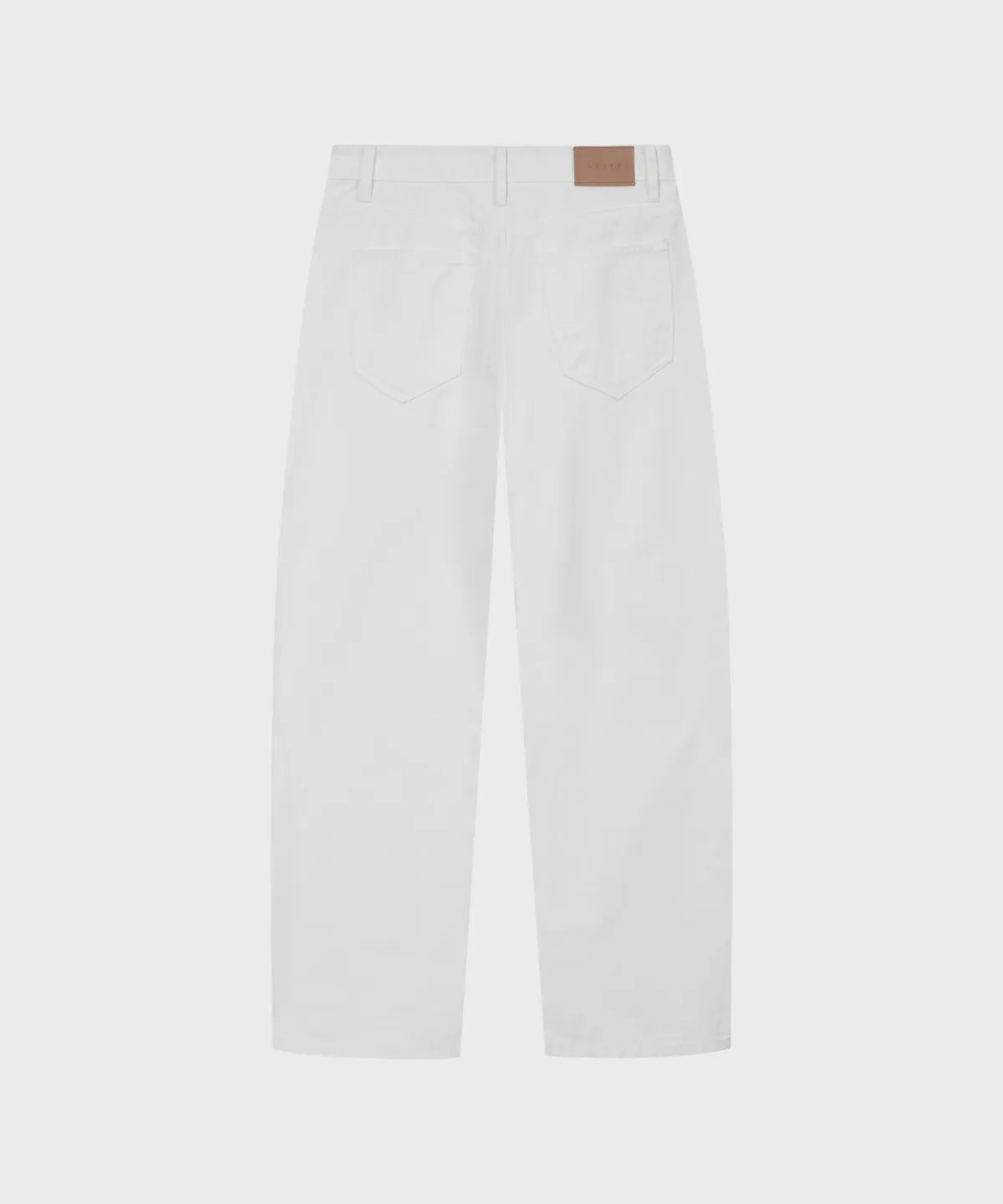 Everyday Curved Denim Pants [Ivory]