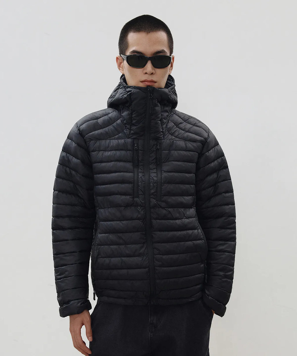 Essential Hooded Lightweight Insulated Jacket [Black]