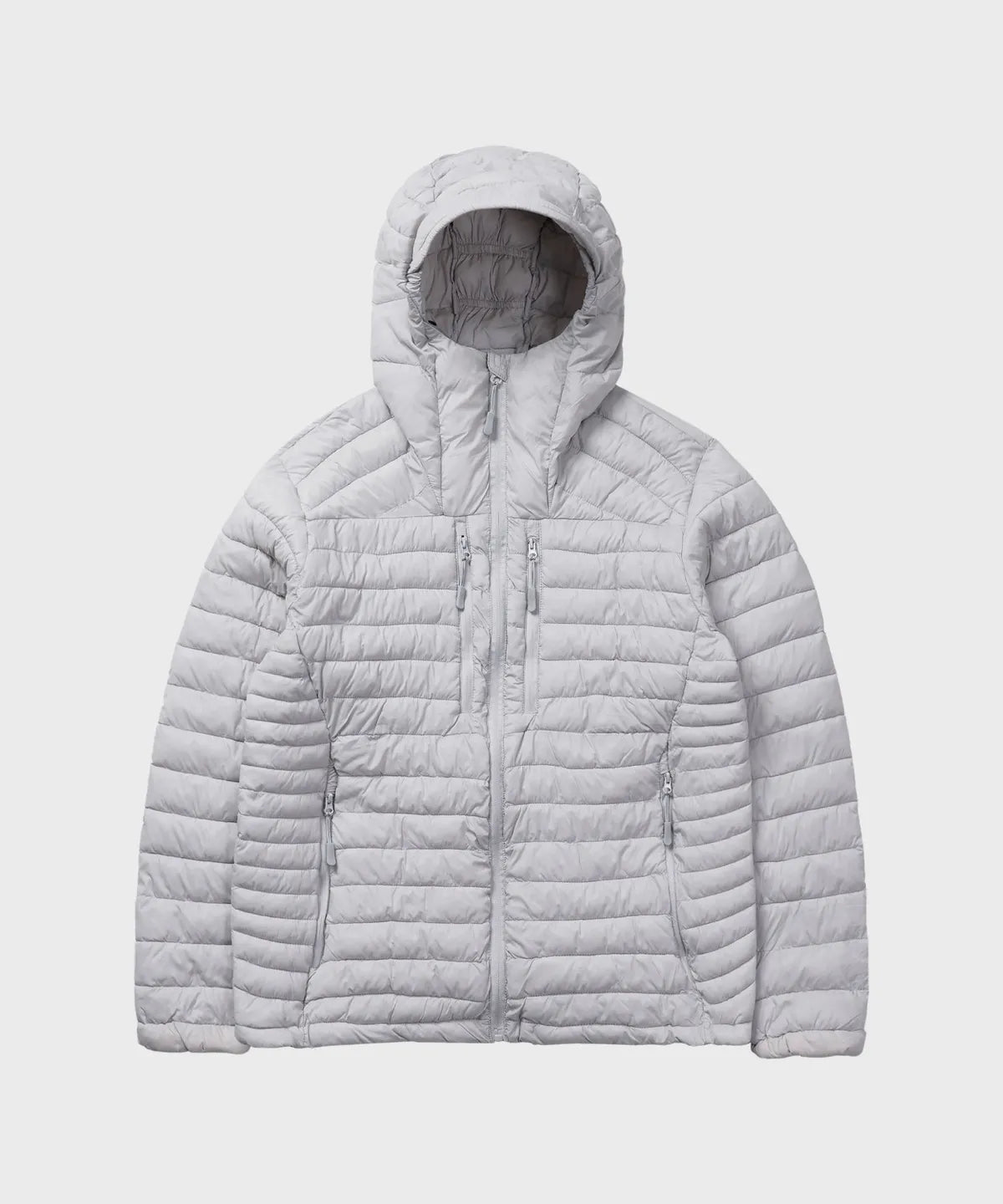 Essential Hooded Lightweight Insulated Jacket [Light Gray]