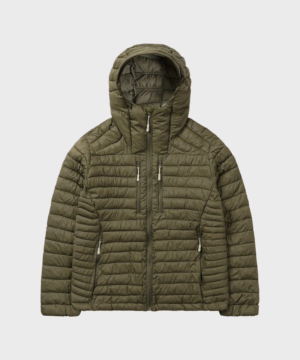 Essential Hooded Lightweight Insulated Jacket [Khaki]