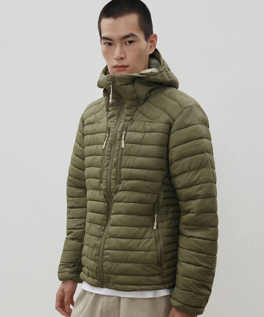 Essential Hooded Lightweight Insulated Jacket [Khaki]