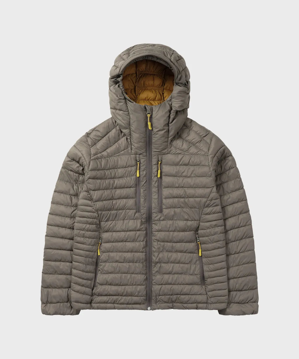 Essential Hooded Lightweight Insulated Jacket [Grayish Khaki]