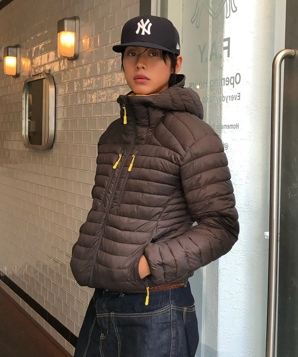 Essential Hooded Lightweight Insulated Jacket [Charcoal]