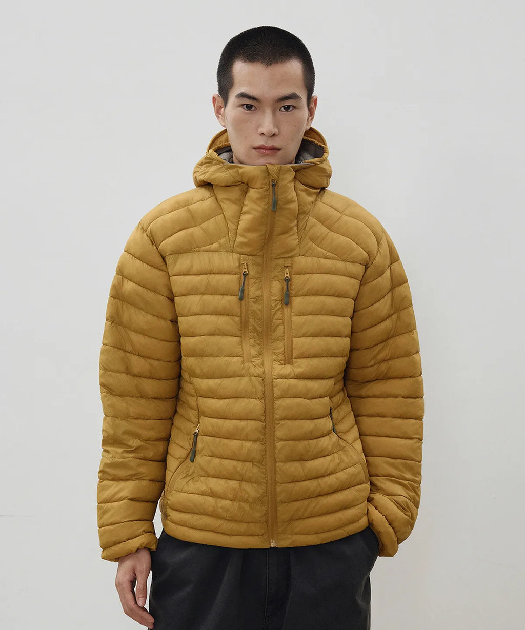 Essential Hooded Lightweight Insulated Jacket [Mustard]