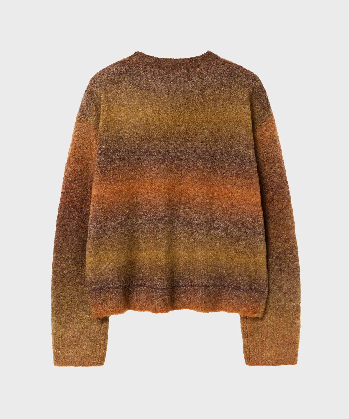 Gradient Crop Oversized Knit [Brick Brown]