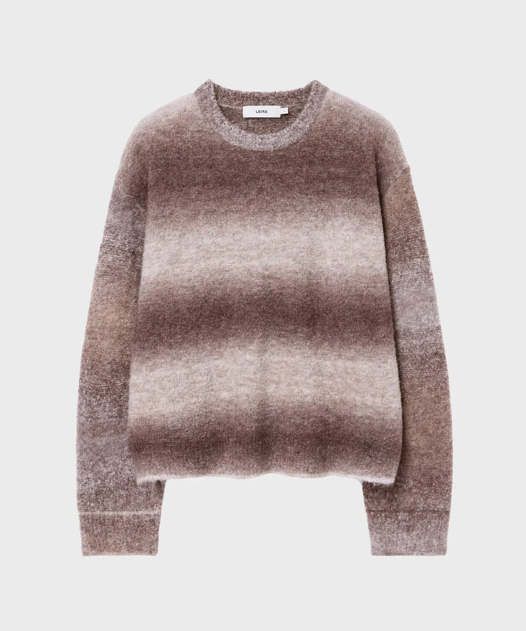 Gradient Crop Oversized Knit [Dusty Pink]