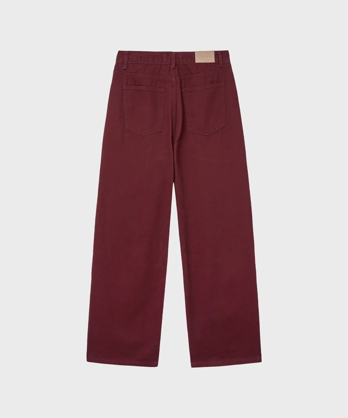 Everyday Curved Denim Pants [Burgundy]