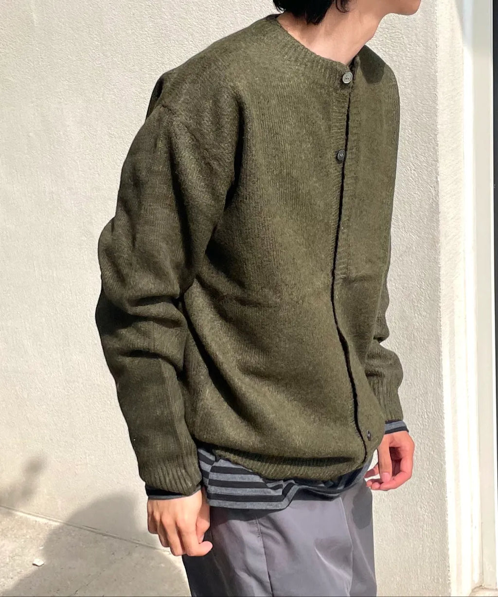 Mild Round Cardigan [Khaki]