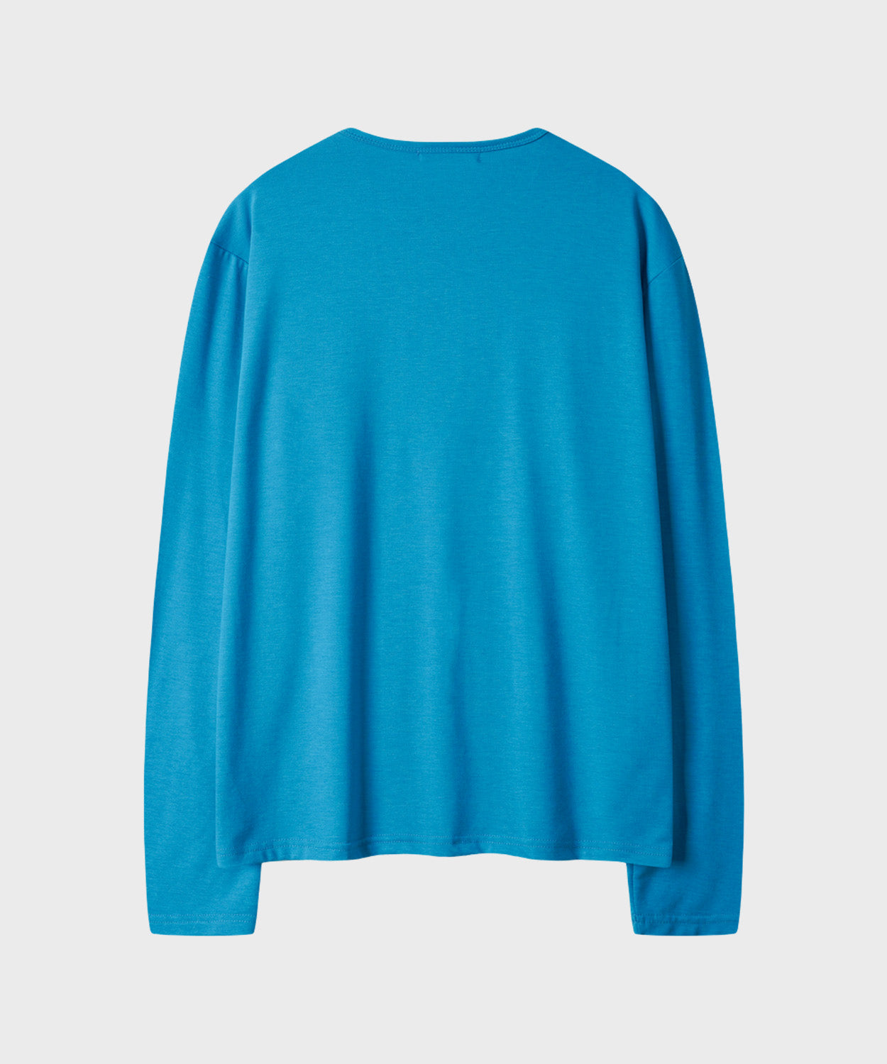 Soft Round Long Sleeve T-Shirt [Aqua Blue]