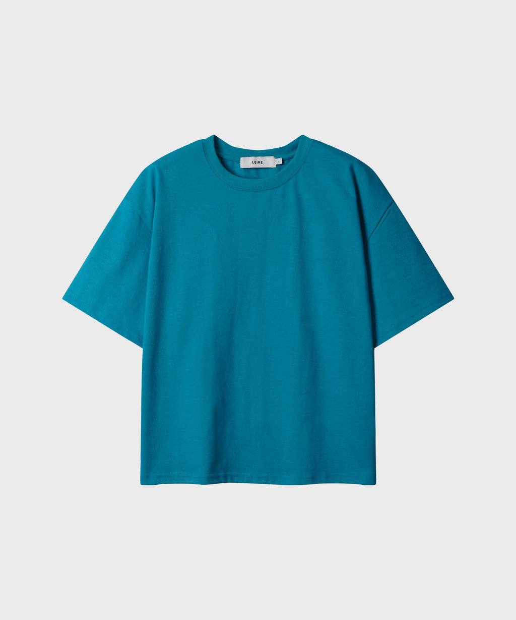 Essential Crop T-Shirt [Aqua Blue]