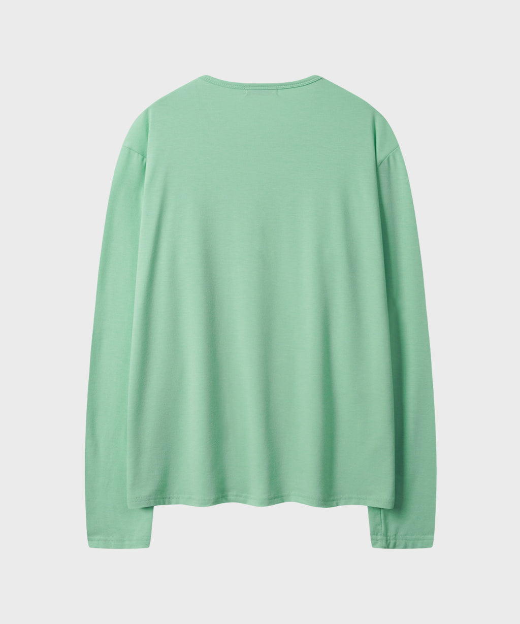 Soft Round Long Sleeve T-Shirt [Apple Mint]