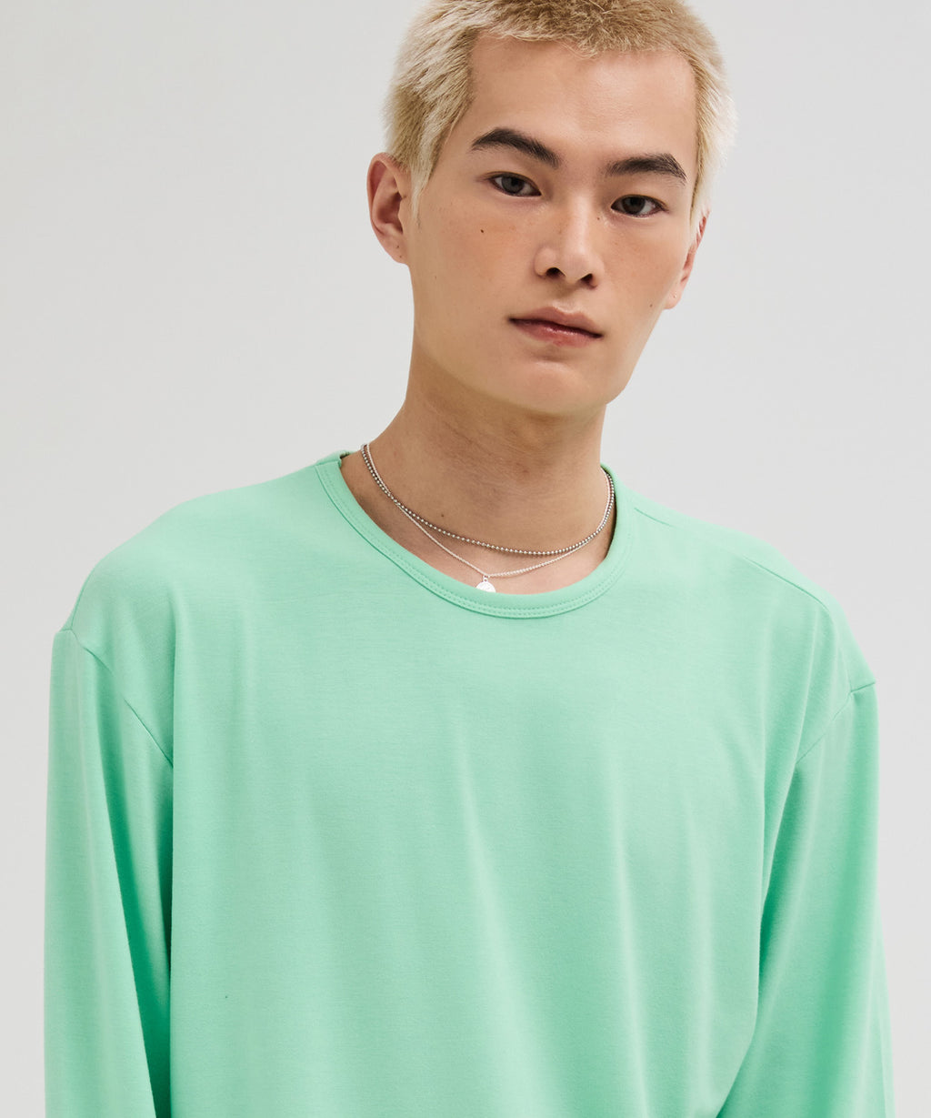 Soft Round Long Sleeve T-Shirt [Apple Mint]