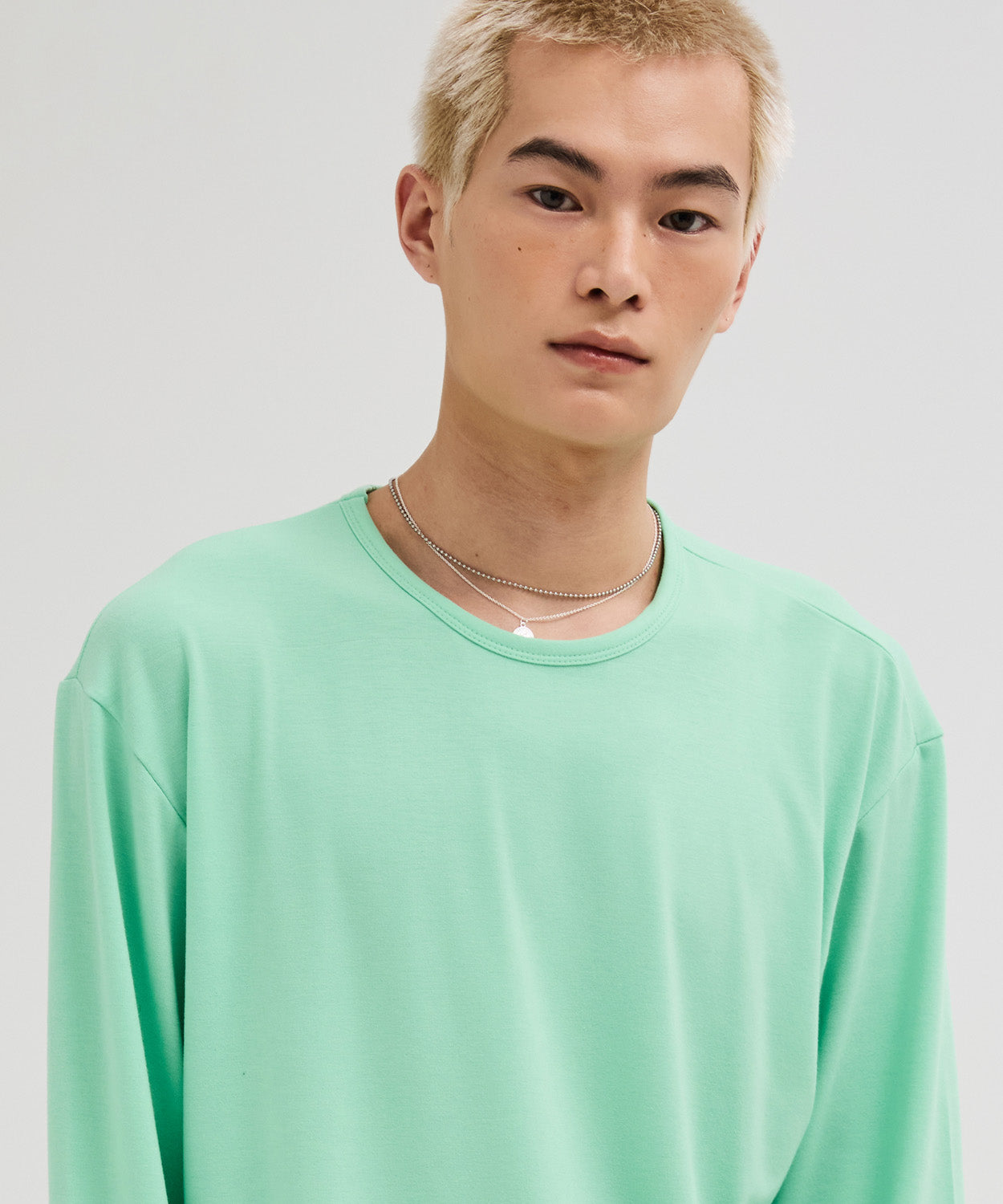 Soft Round Long Sleeve T-Shirt [Apple Mint]