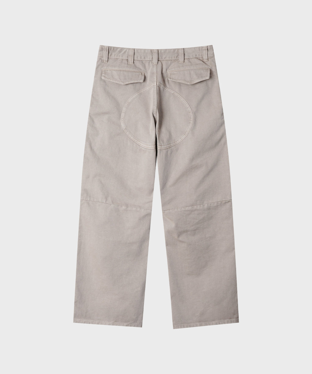 Side Zipper Garment Dyed Cargo Pants [Light Beige]