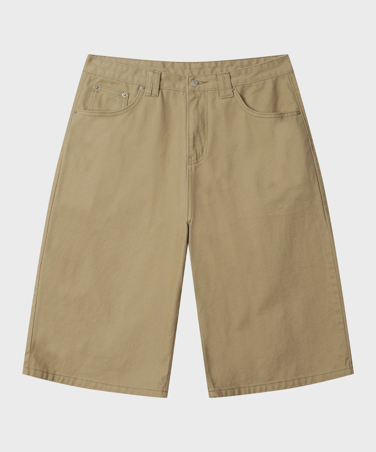 Everyday Bermuda Denim Shorts [Beige]