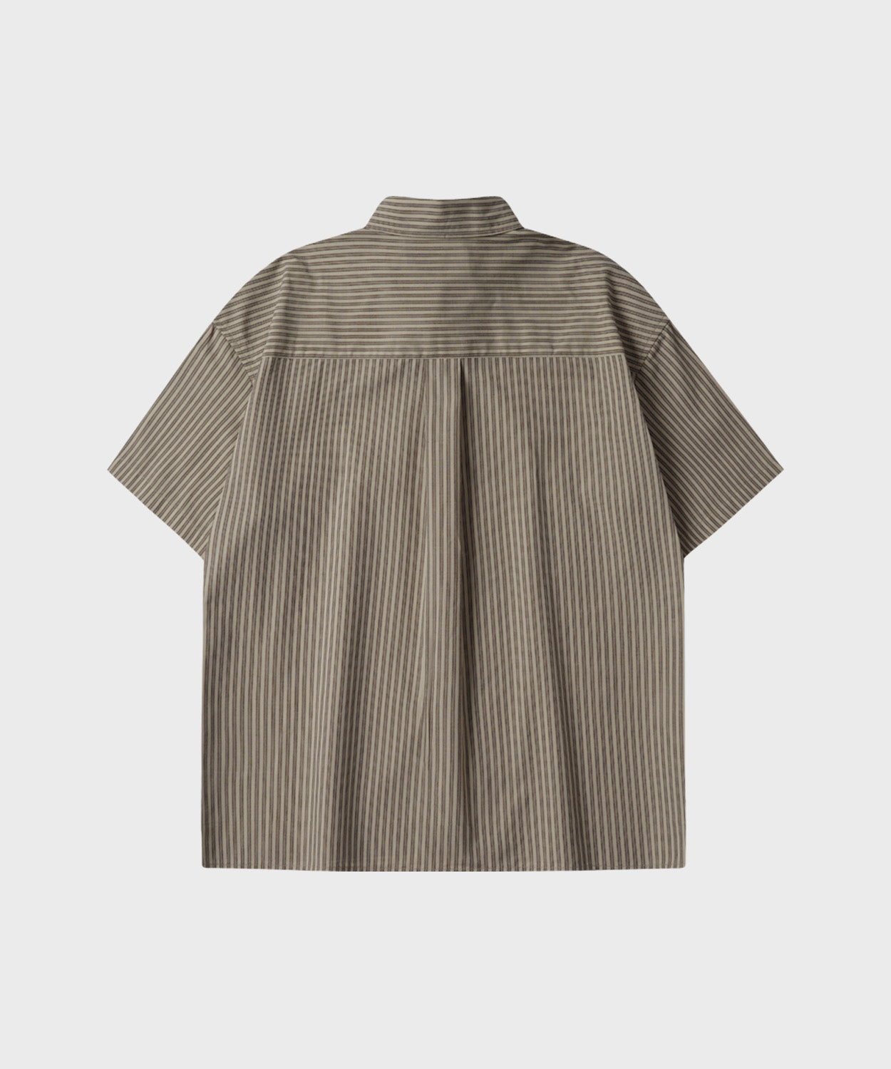 Essential Stripe Short Sleeve Shirt [Beige]