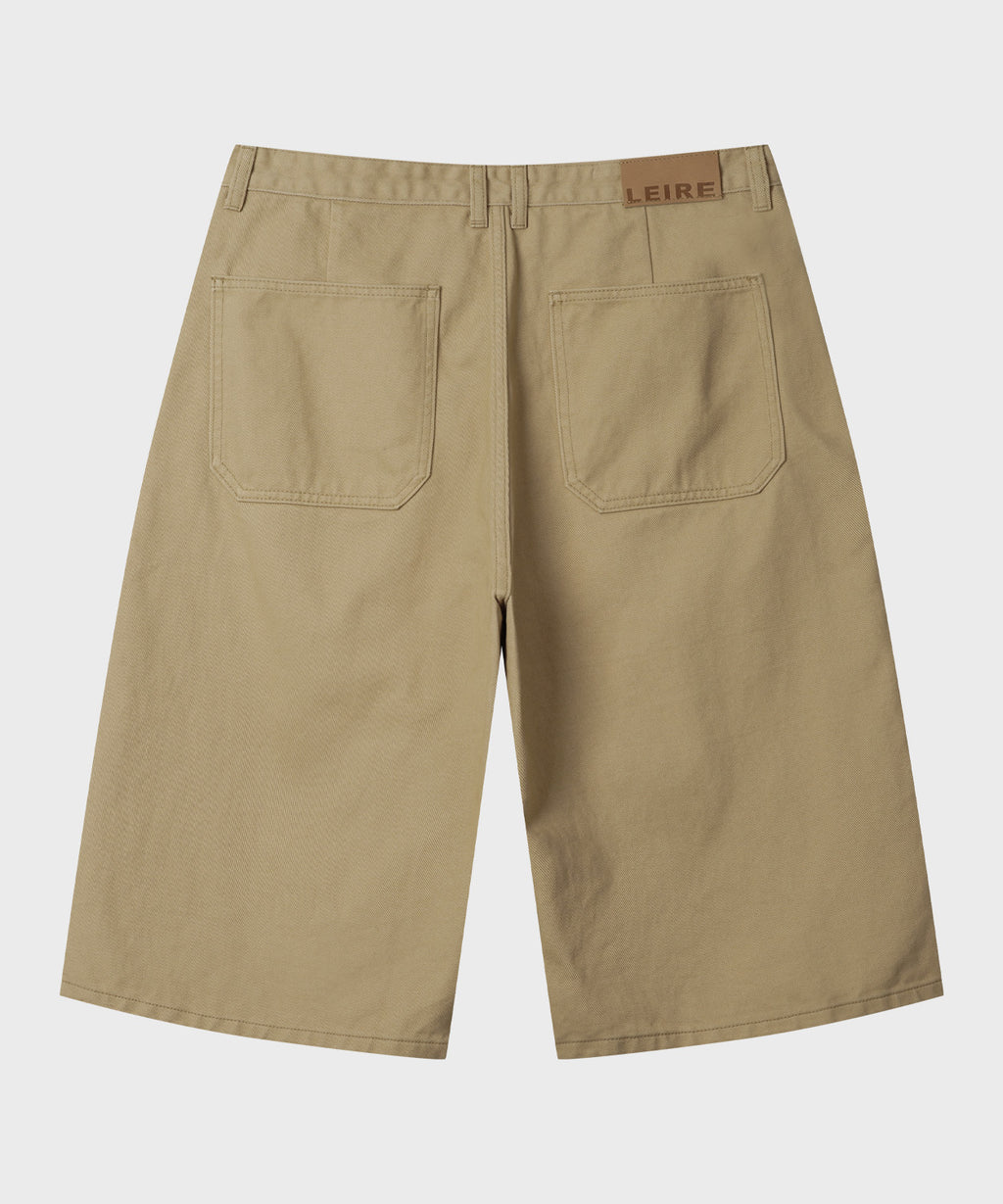 Everyday Bermuda Denim Shorts [Beige]