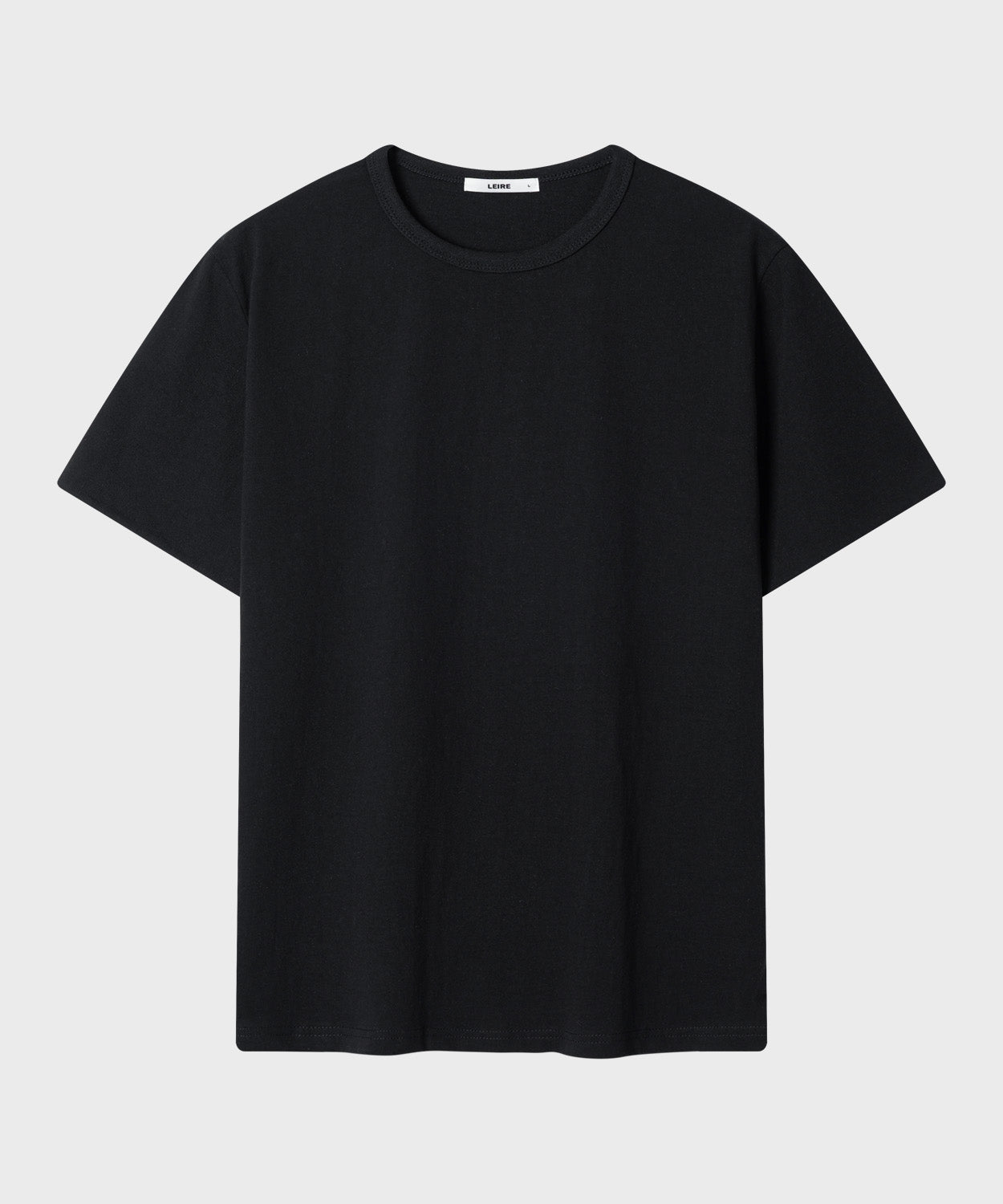 Stripe Layered Roll-Up T-Shirt [Black]