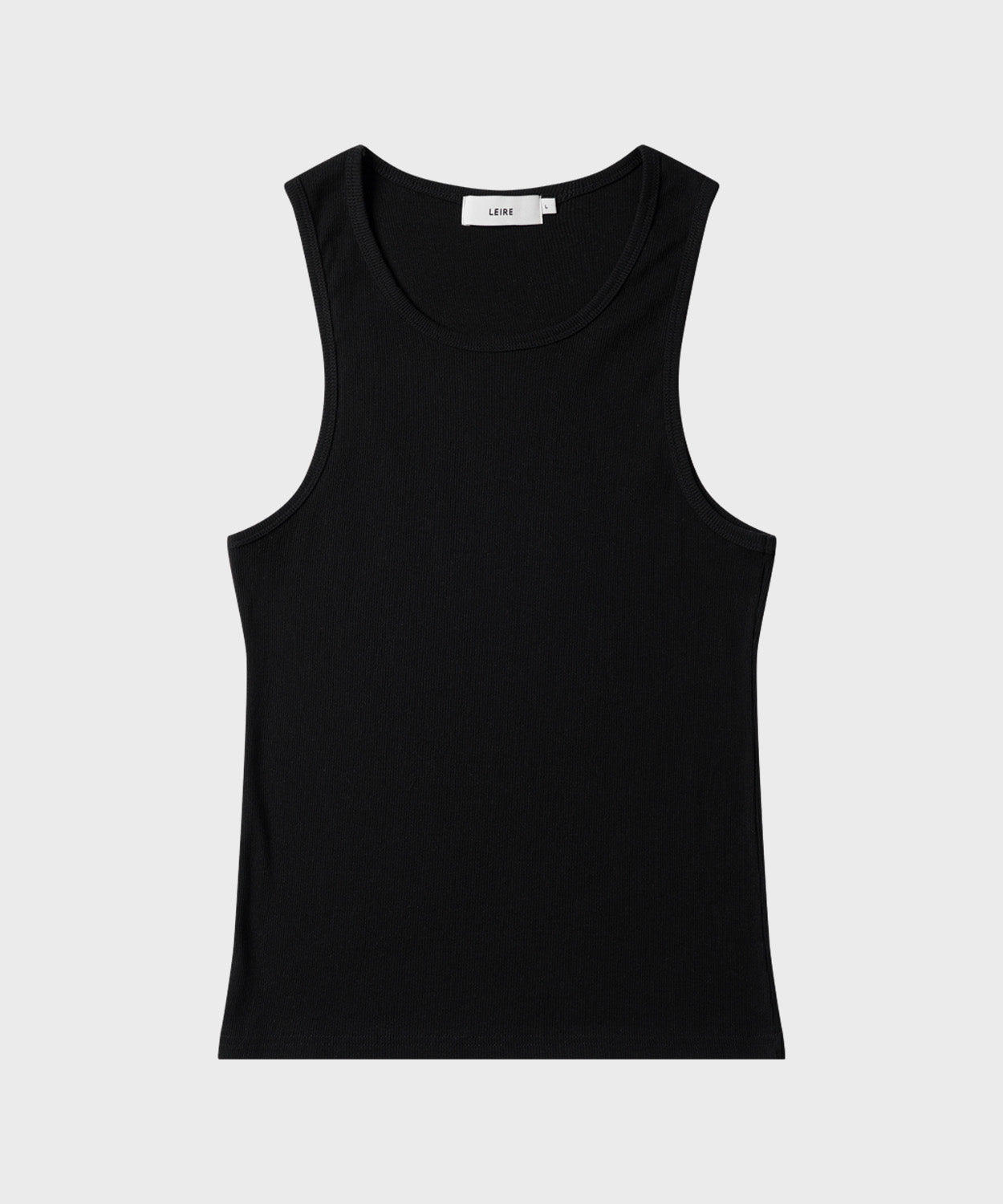 Essential Ribbed Sleeveless [Black]
