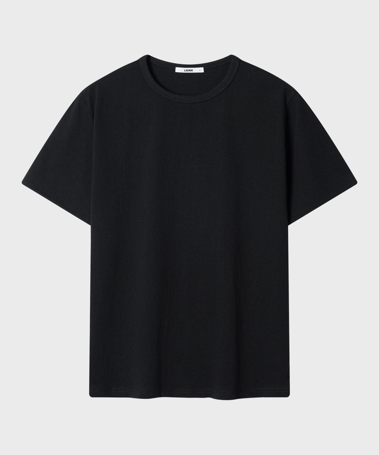Color Layered Roll-Up T-Shirt [Black]
