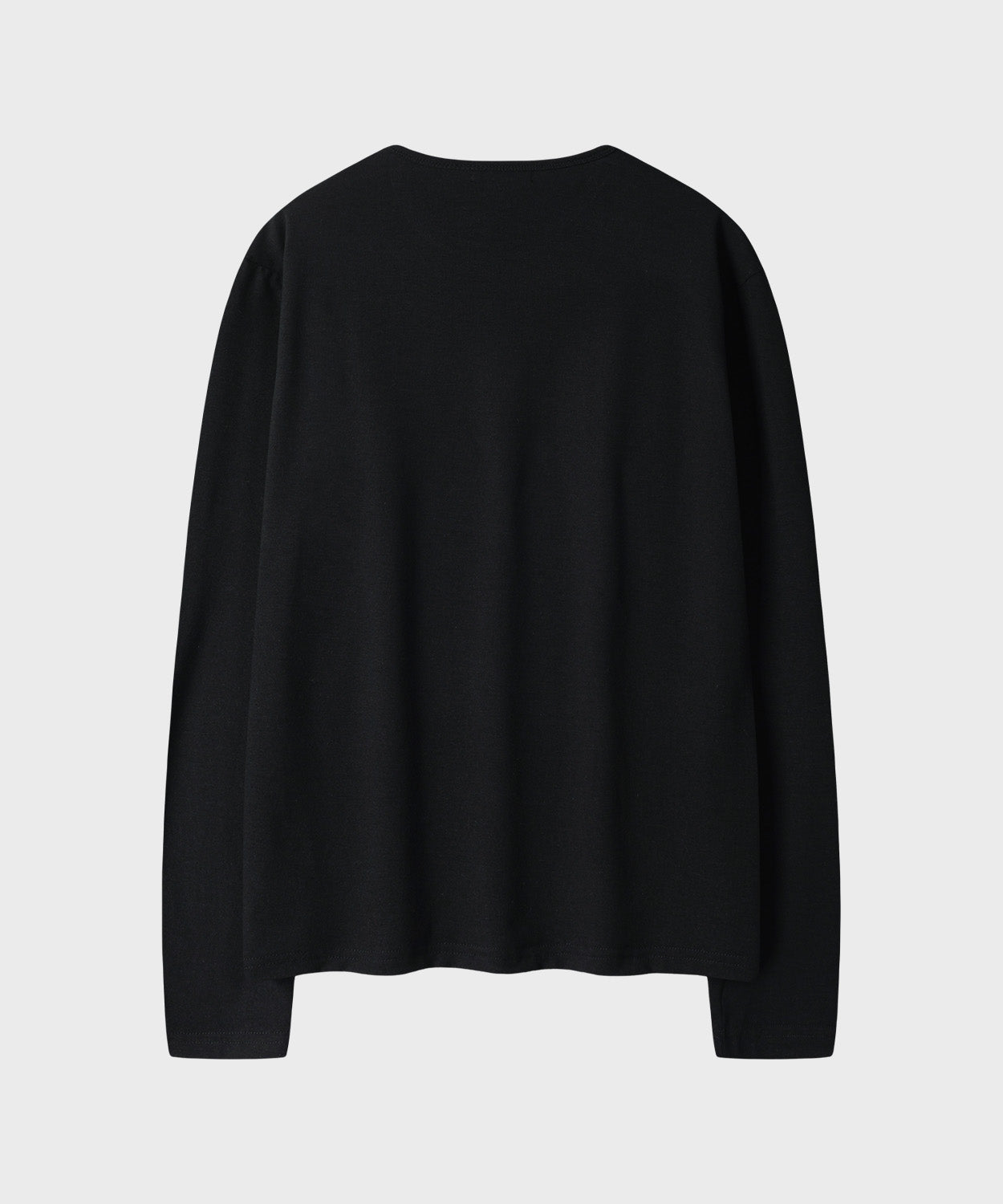 Soft Round Long Sleeve T-Shirt [Black]