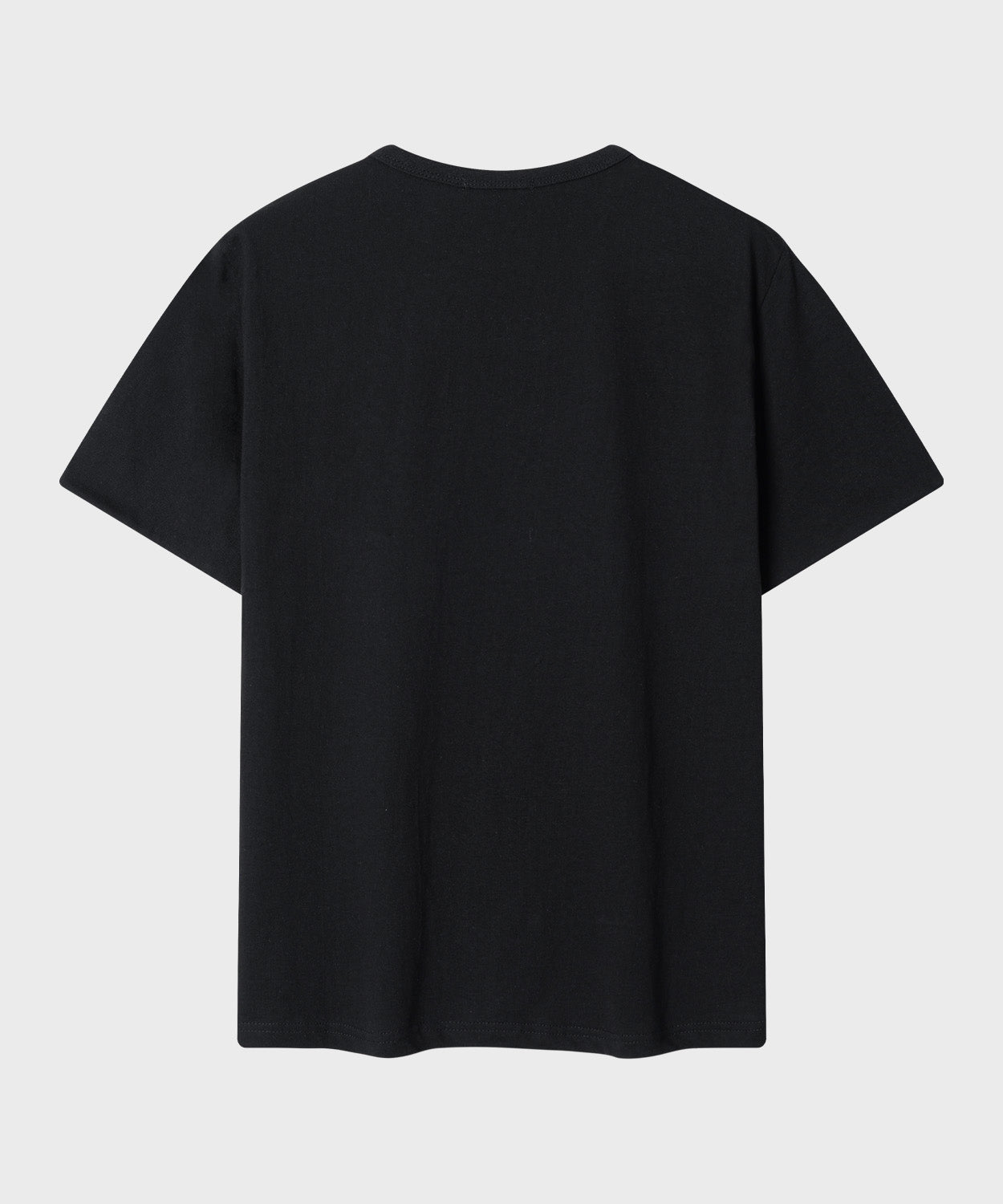 Color Layered Roll-Up T-Shirt [Black]