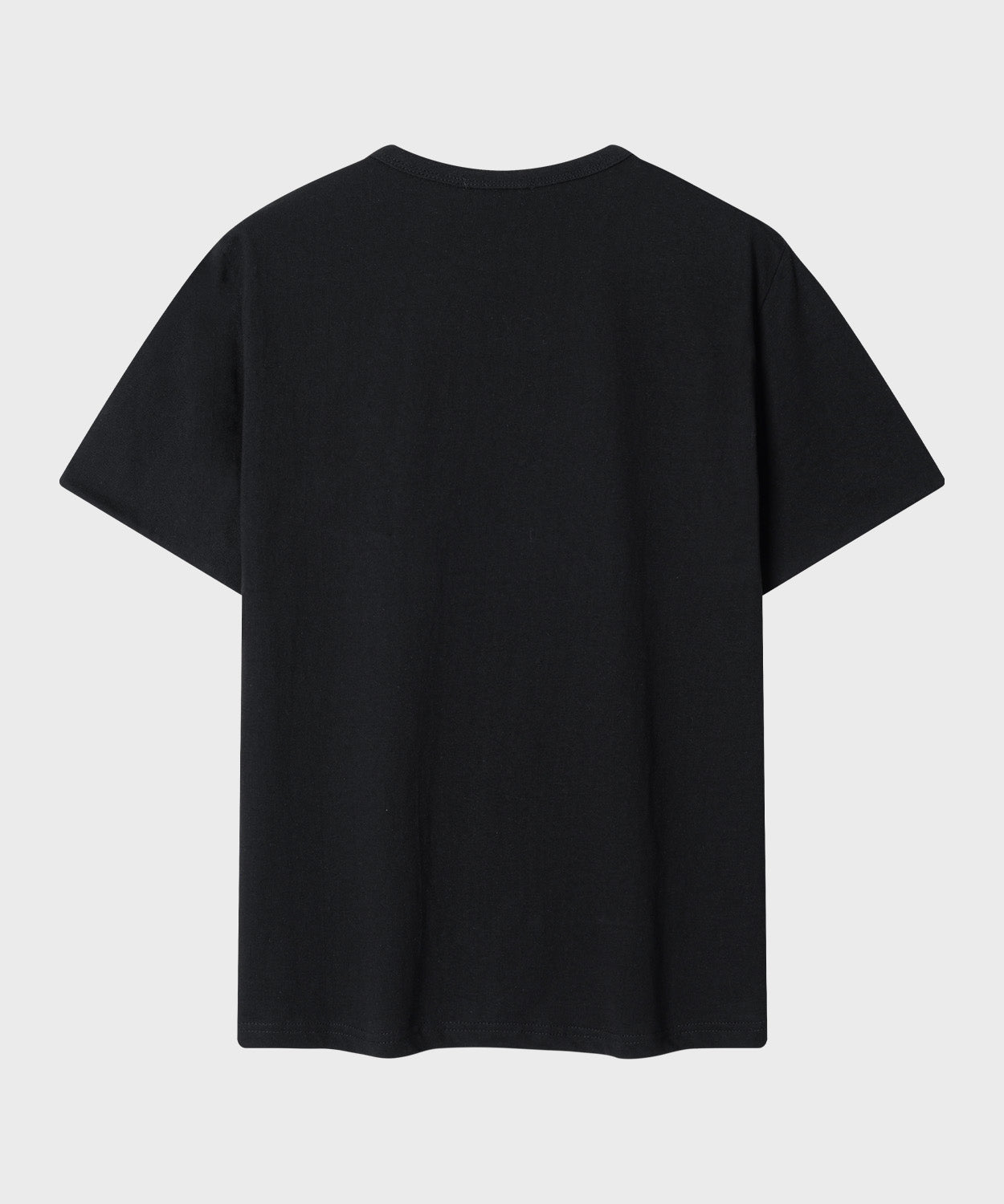 Stripe Layered Roll-Up T-Shirt [Black]