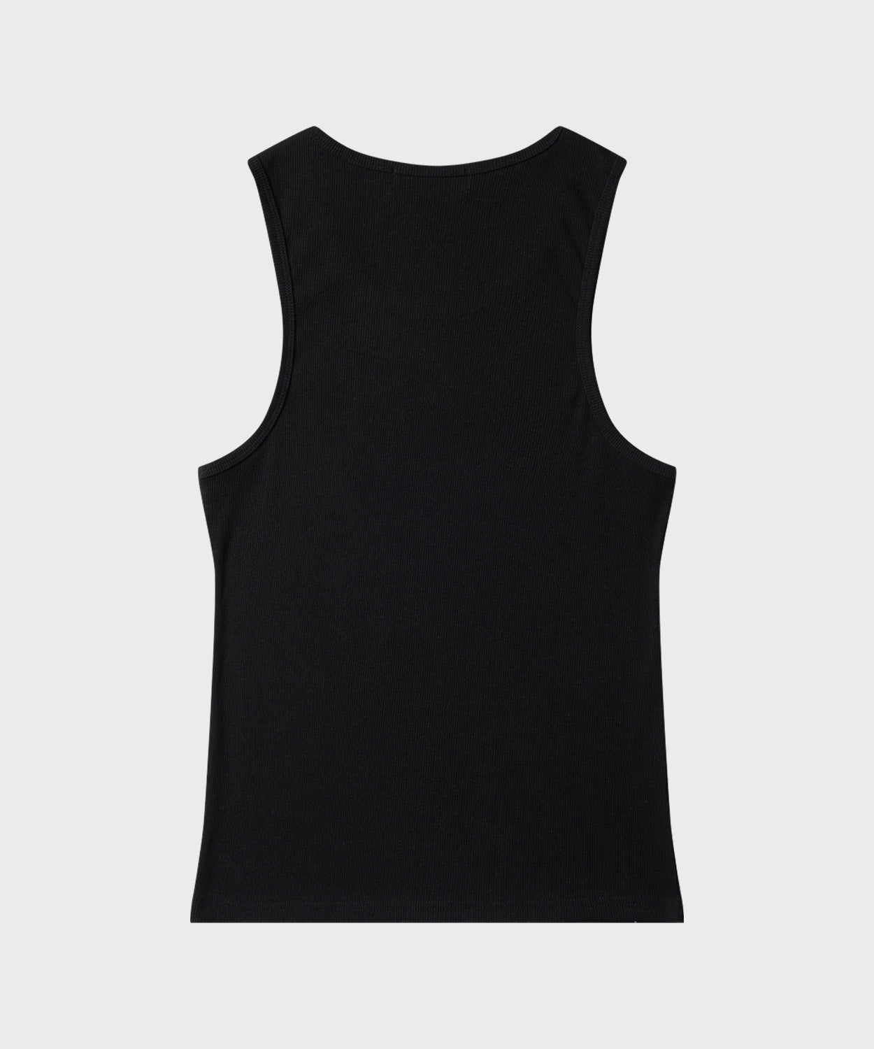 Essential Ribbed Sleeveless [Black]