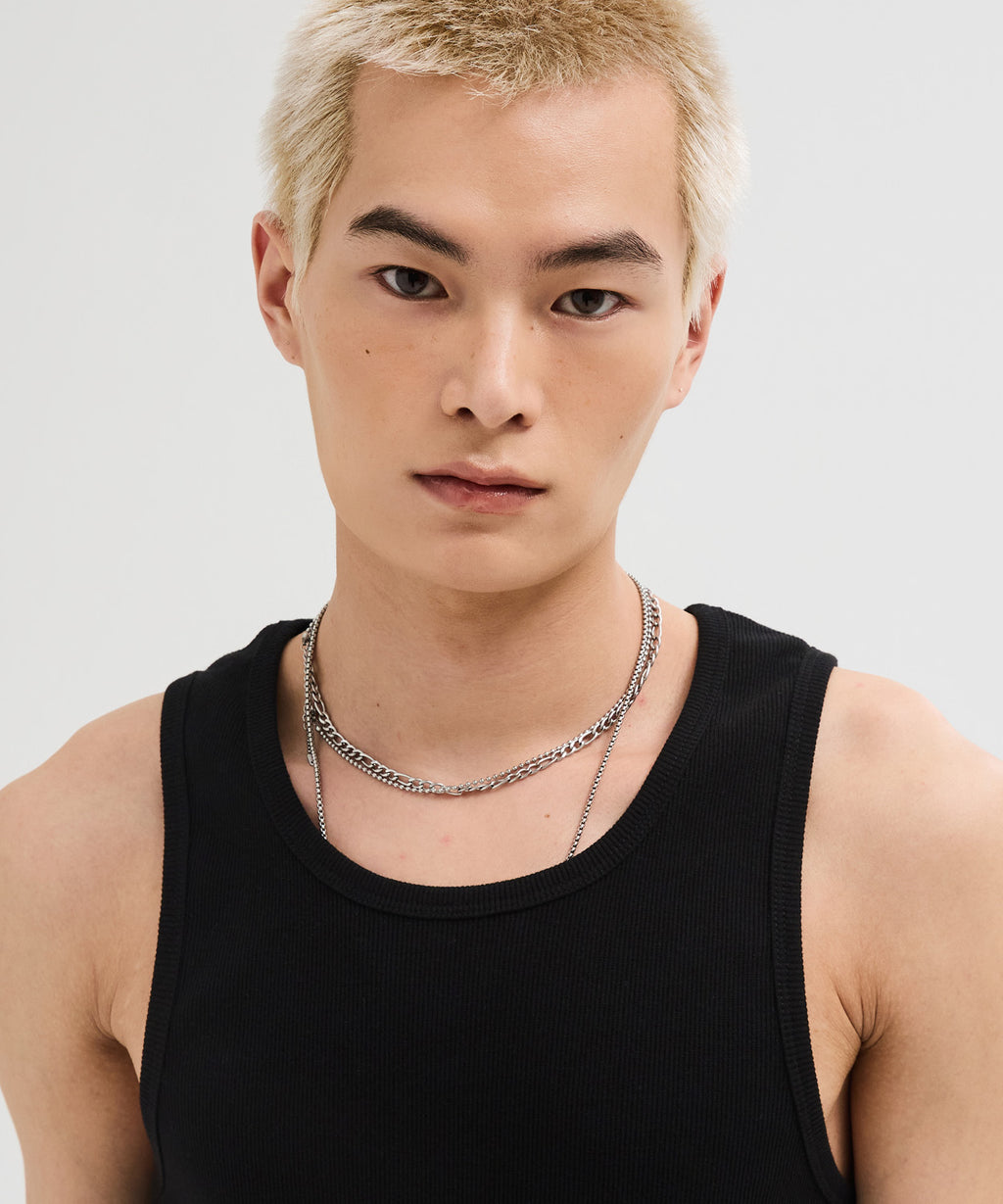 Essential Ribbed Sleeveless [Black]