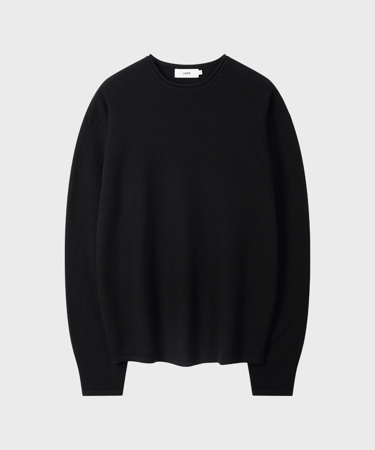 Cut-Off Texture Knit [Black]
