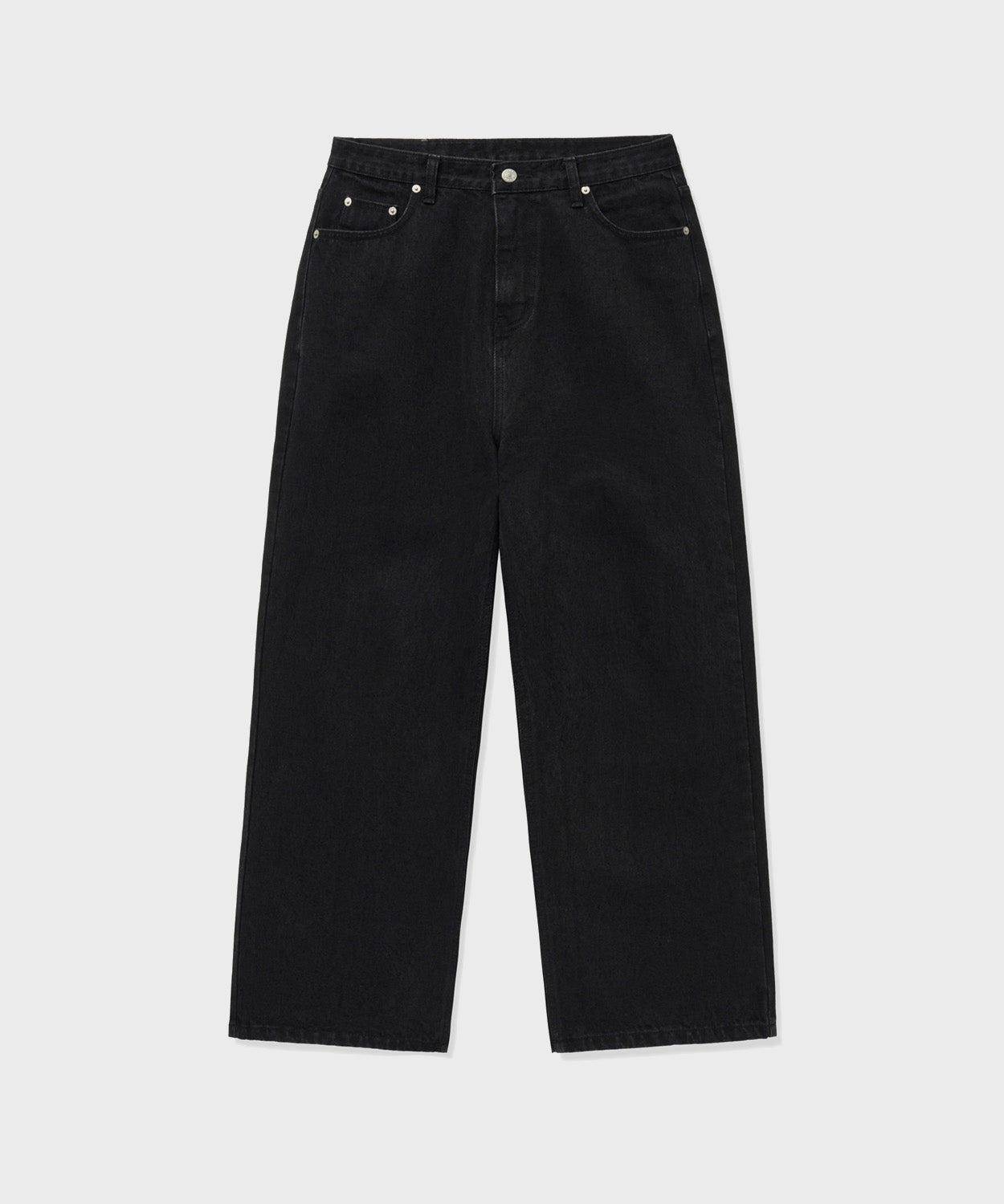 Everyday Wide Denim Pants [Black]