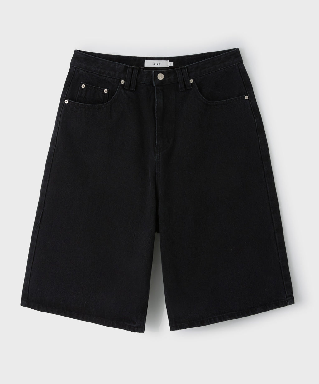 Everyday Bermuda Denim Shorts [Black]