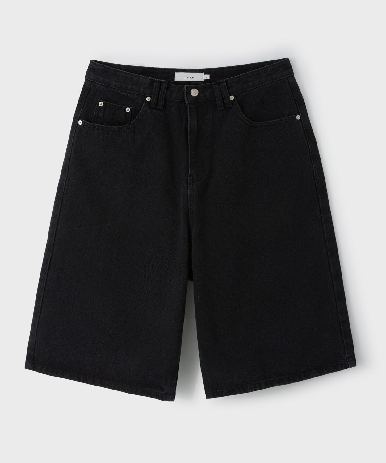 Everyday Bermuda Denim Shorts [Black]