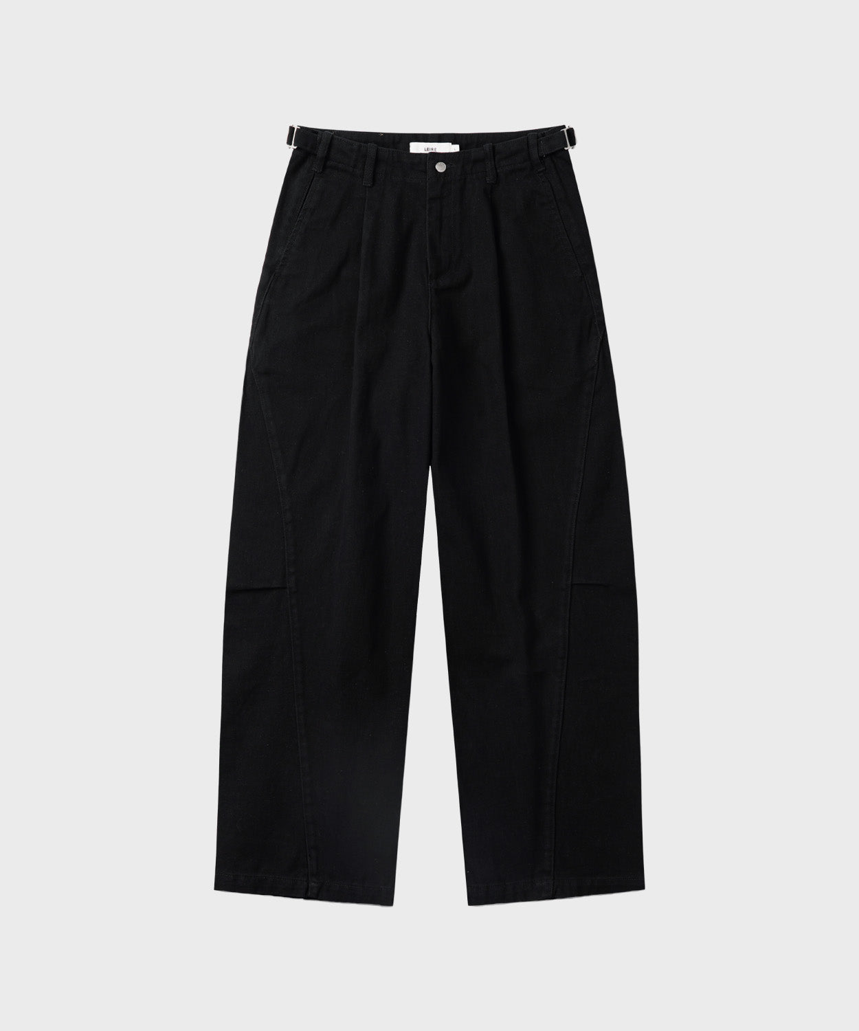 Curved Bijou Washed Pants [Black]