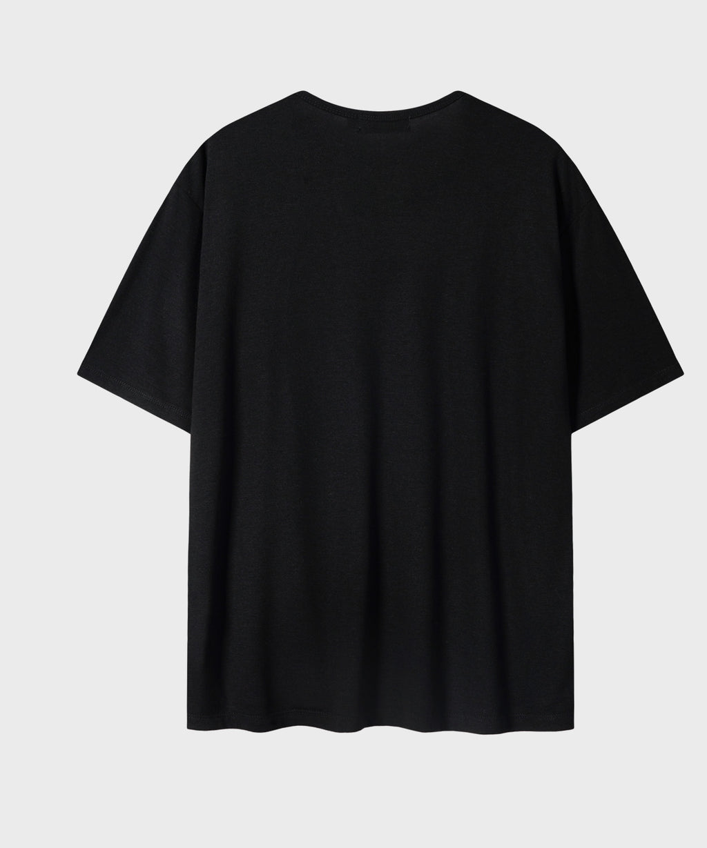 Soft U-Neck Inner T-Shirt [Black]