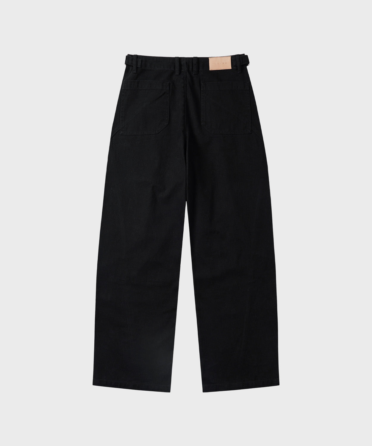 Curved Bijou Washed Pants [Black]