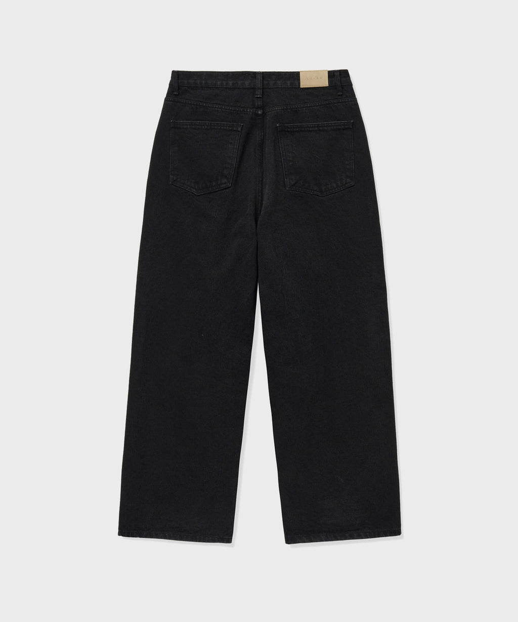 Everyday Wide Denim Pants [Black]