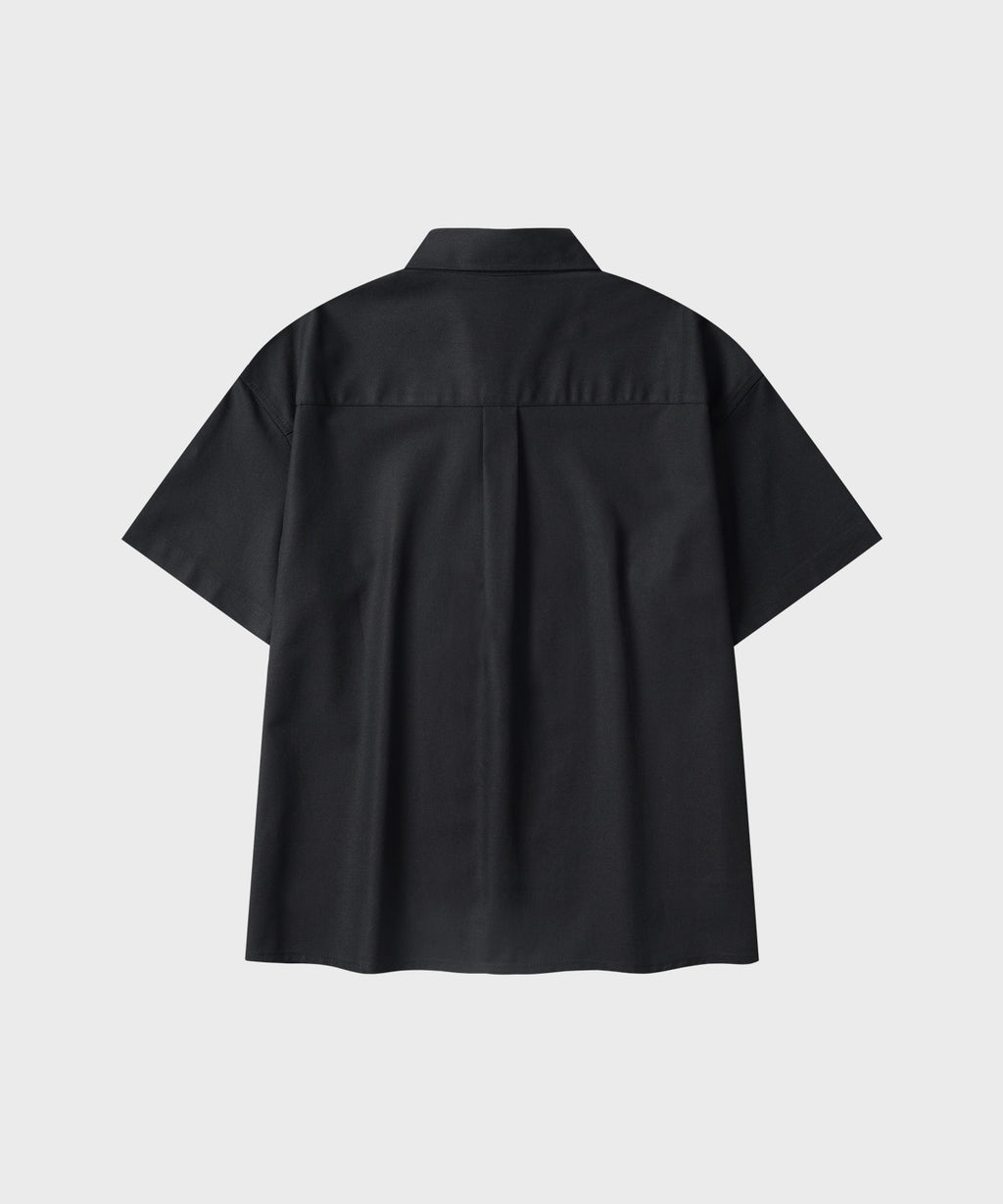 Summer Crop Short Sleeve Shirt [Black]