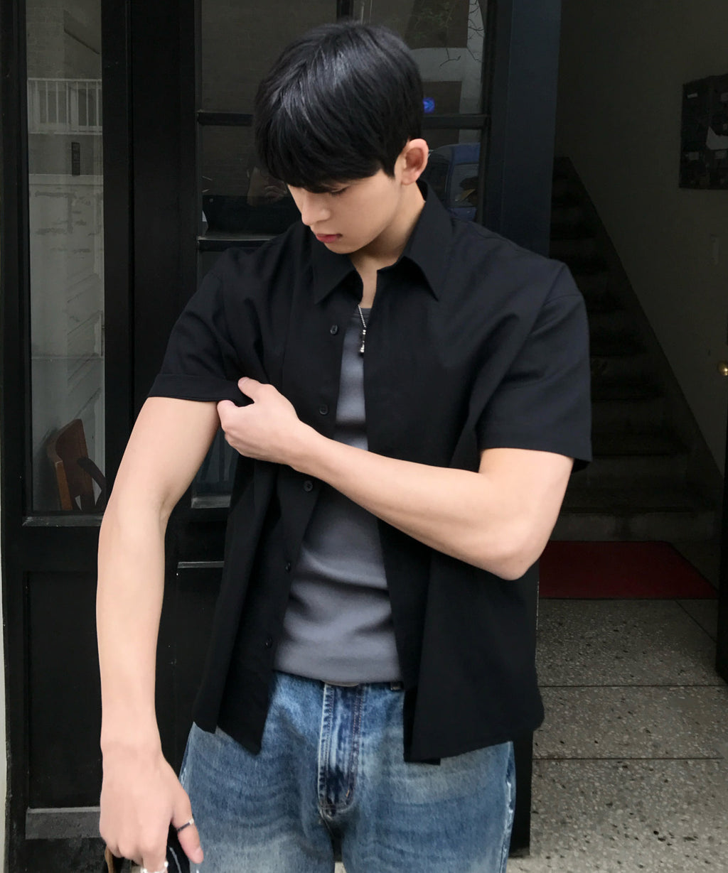 [2PACK] Summer Crop Short Sleeve Shirt