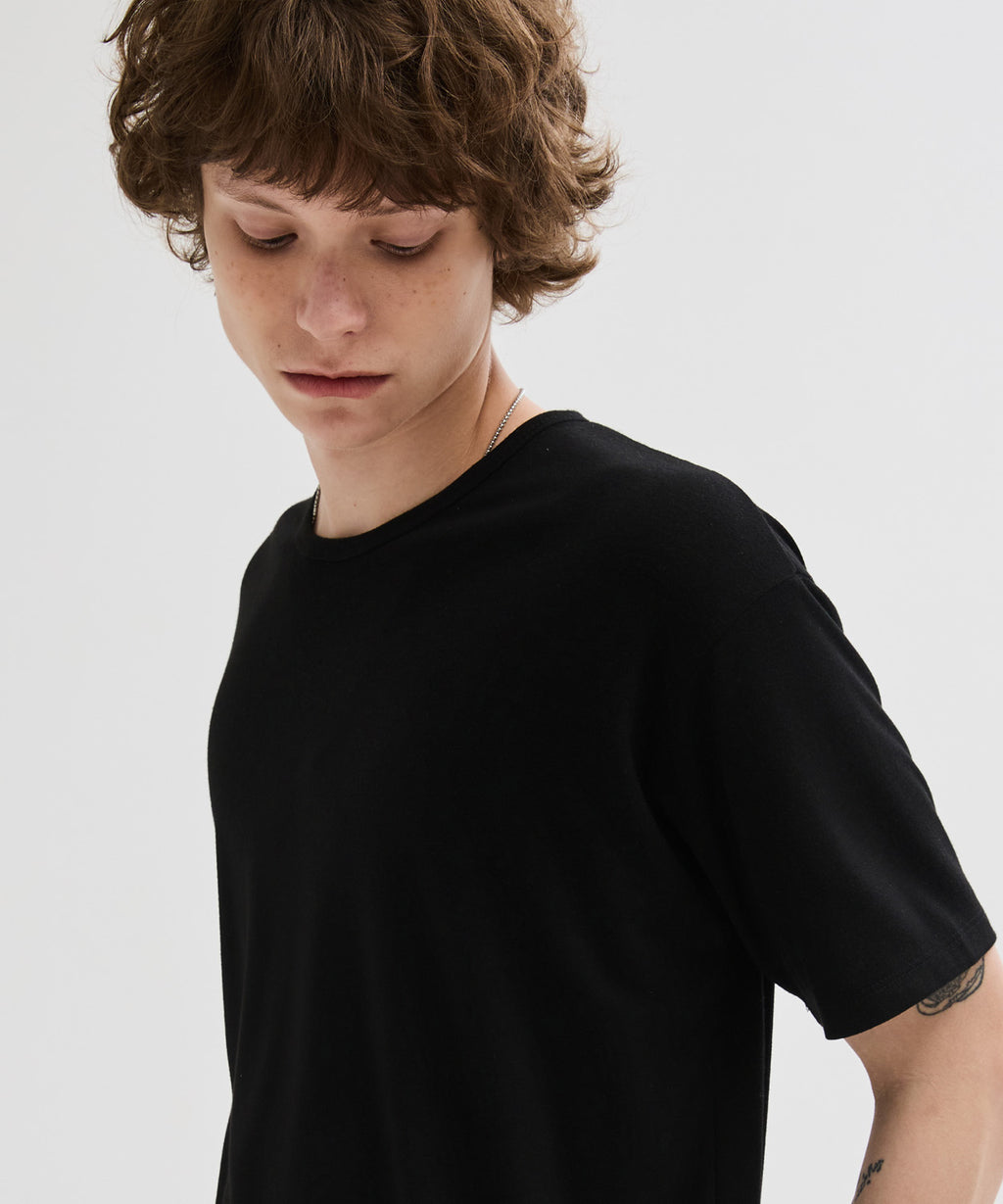 Soft U-Neck Inner T-Shirt [Black]