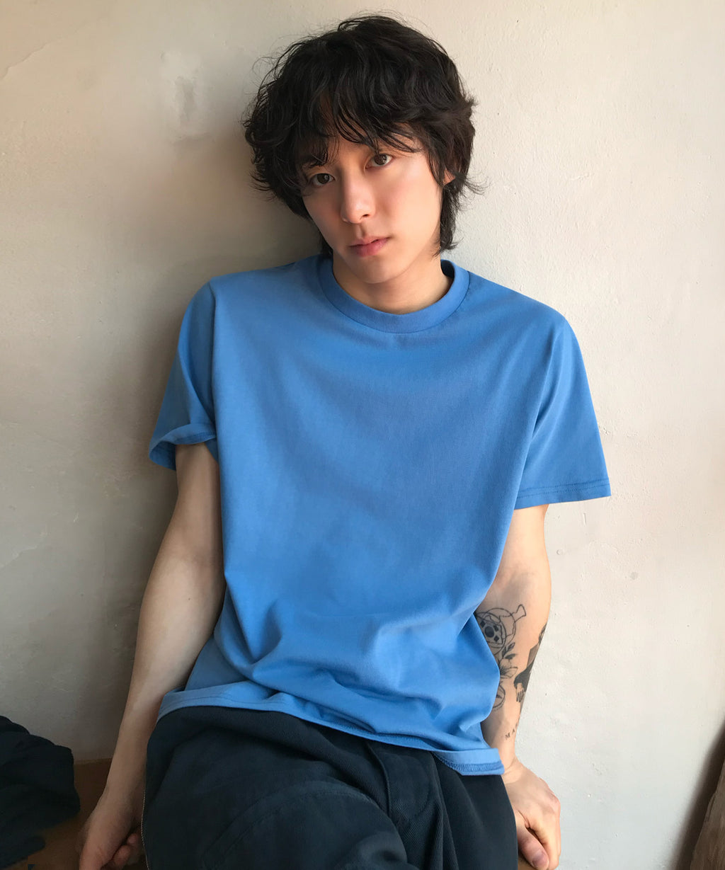 90s Vintage Fit Washed T-Shirt [Blue]