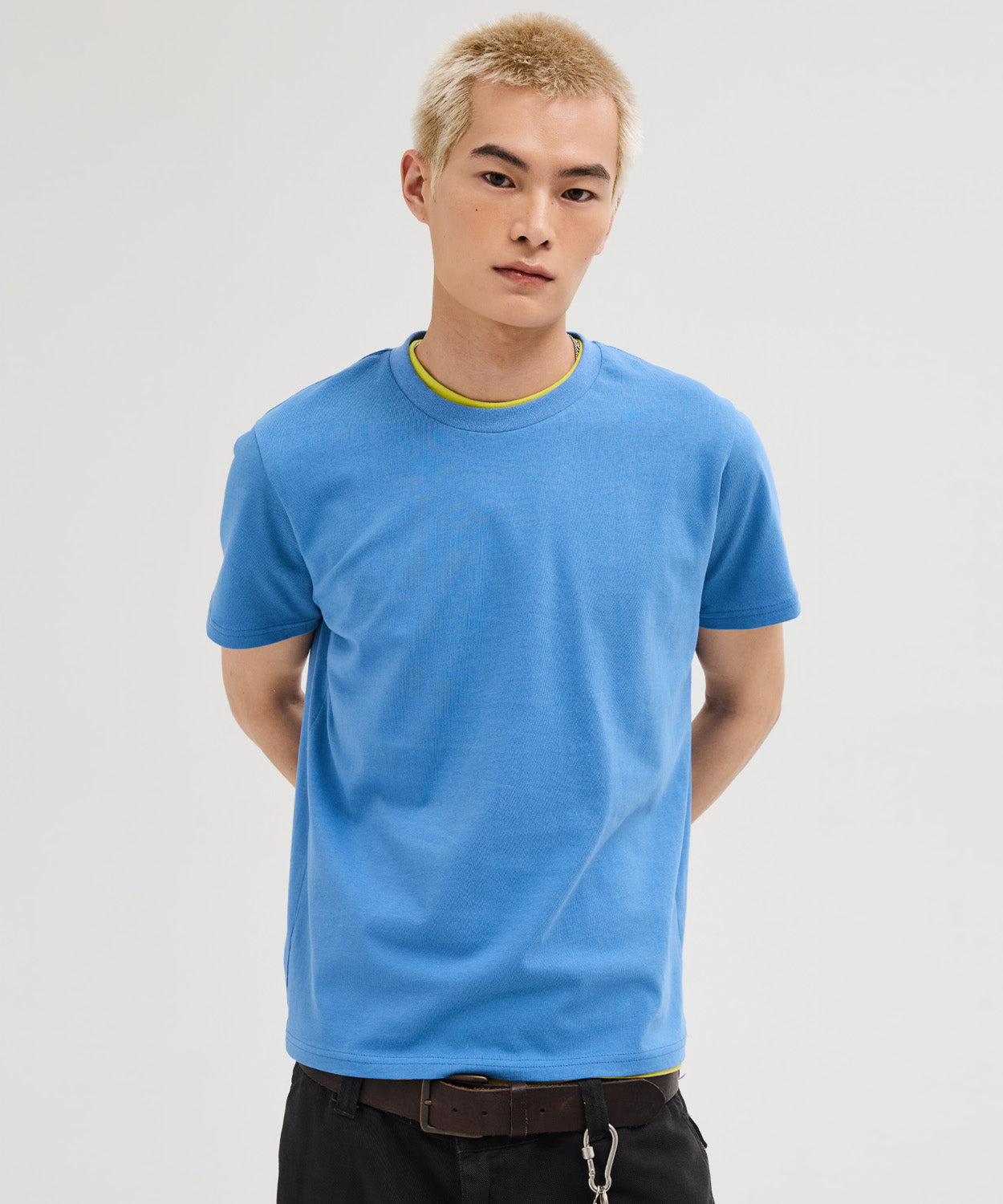 90s Vintage Fit Washed T-Shirt [Blue]
