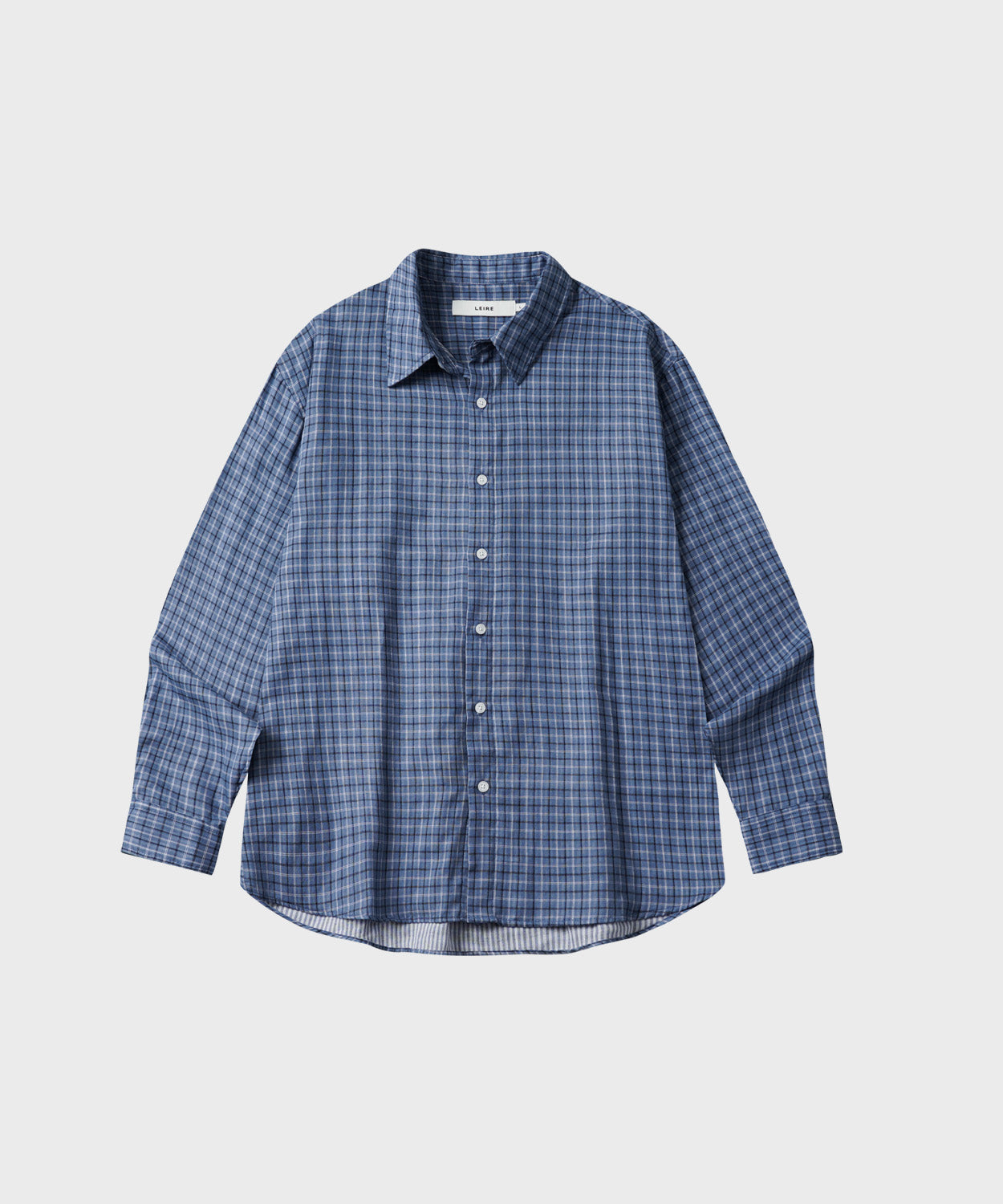 Double Layer Check Shirt [Blue]
